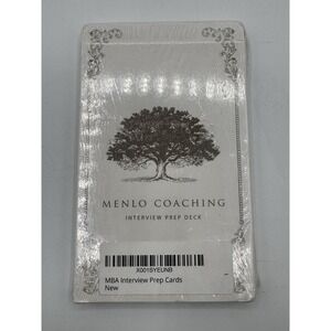 Menlo Coaching MBA Interview Prep Deck Cards Rare Admissions Study Tool NEW